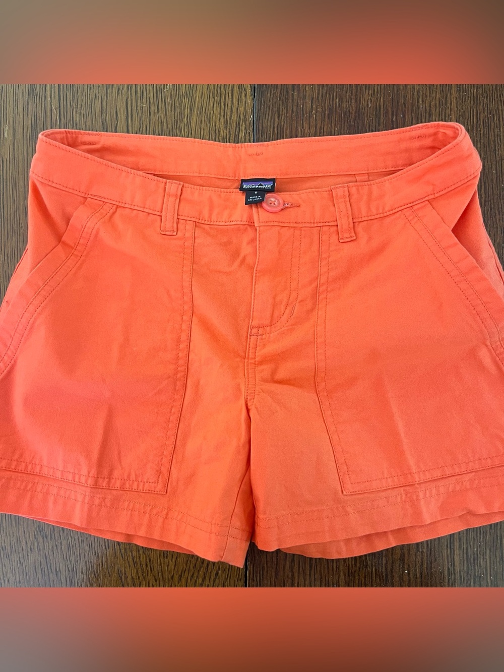Patagonia Salmon Orange Outdoor Hiking Shorts | Granola Girl Summer